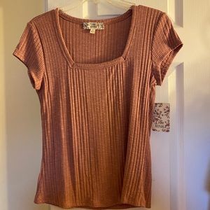 Pink Republic Ribbed Tee